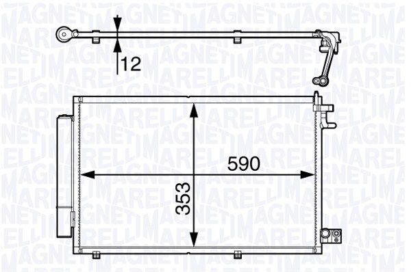 MAGNETI MARELLI Kondensaator,kliimaseade 350203720000